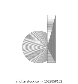 Letter D logo icon design template elements
