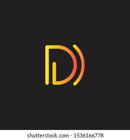 Letter D logo icon design template elements
