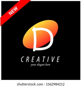Letter D logo icon design template elements 