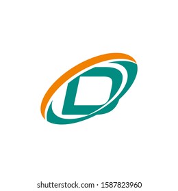 letter d logo icon design template elements