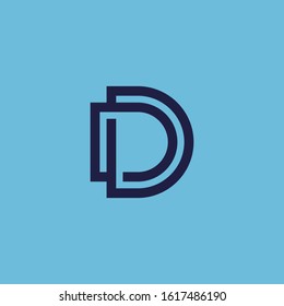 Letter D logo icon design template elements
