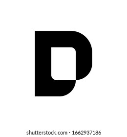 Logo de la letra D. Diseño de iconos. Elementos de plantilla - signo vectorial