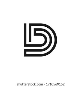Letter D Logo Icon Design Template Element
