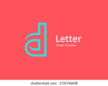 Letter D logo icon design template elements