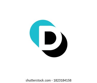 Letter D logo icon design template elements