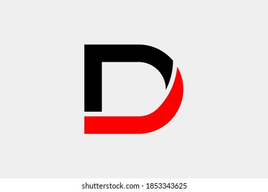 Design-Vorlagenelemente des Logos Buchstabe D. ikonisches Logo.