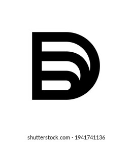 Letter D logo. Icon design. Template elements - vector sign