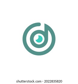 Letter D logo icon design concept illustrtation
