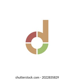 Letter D logo icon design concept illustrtation