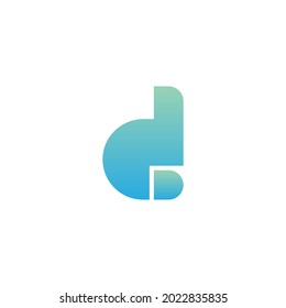 Letter D logo icon design concept illustrtation