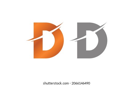 Letter D logo icon design template elements