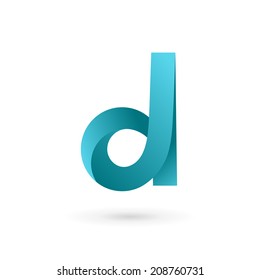 Letter D logo icon design template elements. Vector color sign.