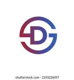 Design-Vorlagenelemente für das Logo Buchstabe D