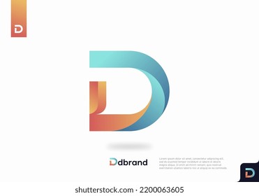 Letter D logo icon design template elements