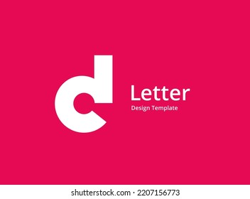 Letter D logo icon design template elements