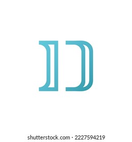 Letter D logo icon design template 