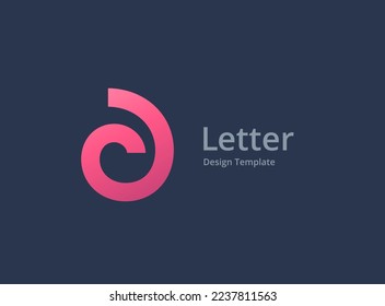 Letter D logo icon design template elements