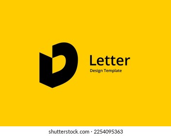 Letter D logo icon design template elements