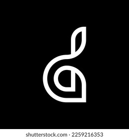Design-Vorlagenelemente für das Logo Buchstabe D