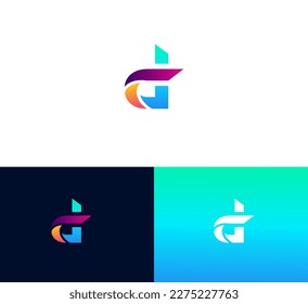 Letter D logo icon design template elements.