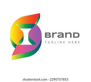 Elementos de la plantilla de diseño de iconos del logotipo de la letra D. Usable para marca, logotipos de negocios y tecnología.
