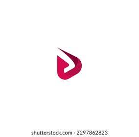 Elementos de la plantilla de diseño de iconos del logotipo de la letra D.