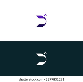 Letter D logo icon design template elements.