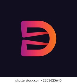Letter D logo icon design template elements