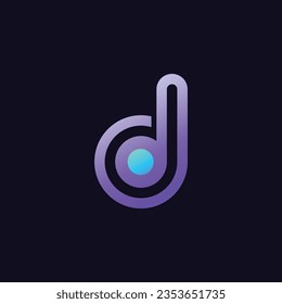 Letter D logo icon design template elements