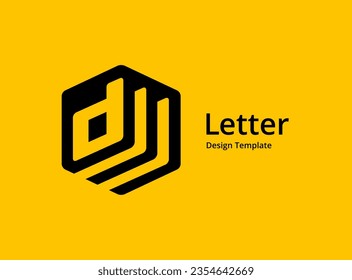 Letter D logo icon design template elements