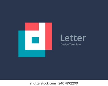 Letter D logo icon design template elements