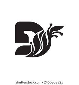 Letter D logo icon design template elements