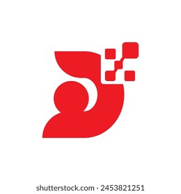 Letter D logo icon design template elements