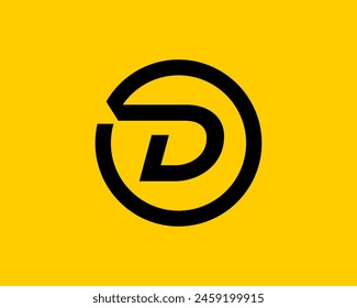 Letter D logo icon design template elements