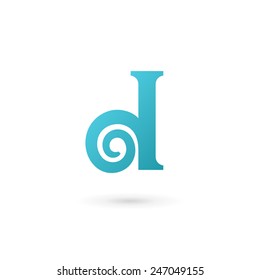 Letter D logo icon design template elements 