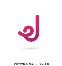 Letter D logo icon design template elements 