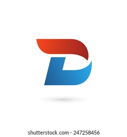 Letter D logo icon design template elements 