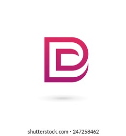 Letter D logo icon design template elements 