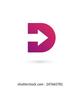 Letter D logo icon design template elements 