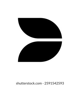 Letter D logo. Icon design. Template elements. Geometric abstract logos
