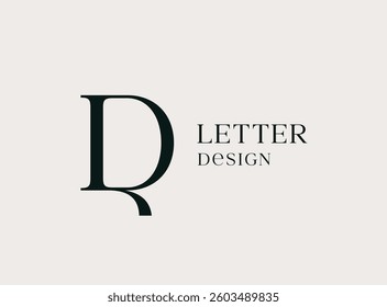 Letter D logo icon design. Classic style luxury monogram.
