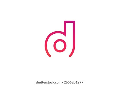 Letter D logo icon design template elements