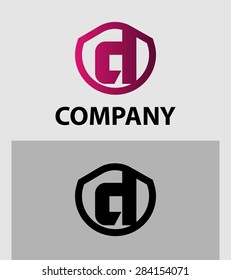 Letter D logo icon design template elements 