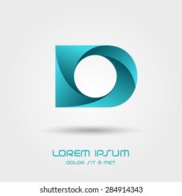 Letter D logo icon design template elements, Vector illustration Eps 10