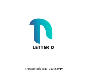 Letter D, logo icon design template. Vector business elements.