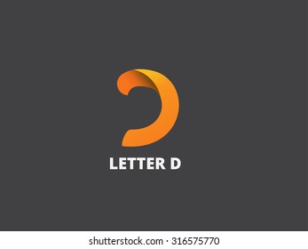 Letter D, logo icon design template. Vector business elements.