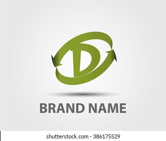 Letter D logo icon design template elements