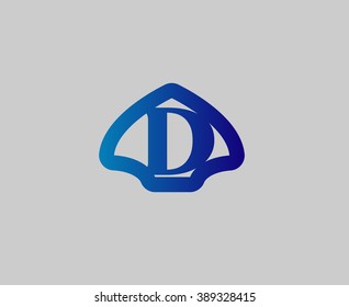 Letter d logo icon design template elements
