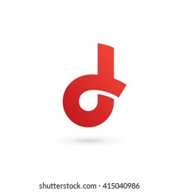 Letter D logo icon design template elements