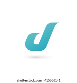 Letter D logo icon design template elements